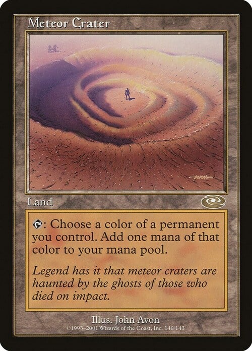 Meteor Crater Card Front