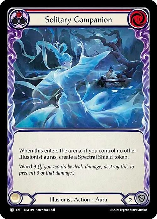 Solitary Companion - Red Card Front