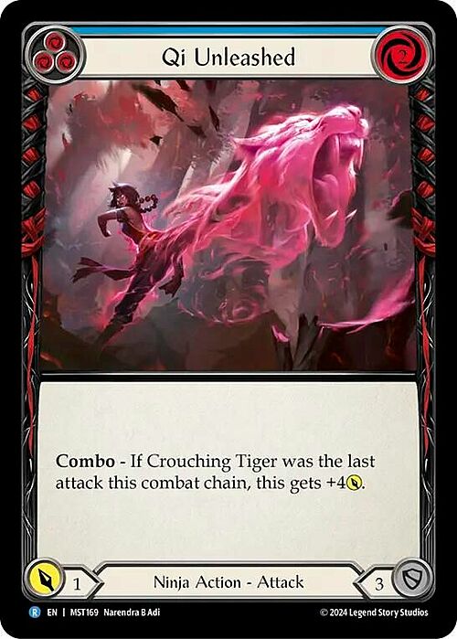 Qi Unleashed - Blue Card Front