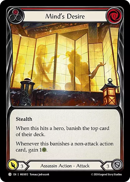 Mind's Desire - Red Card Front