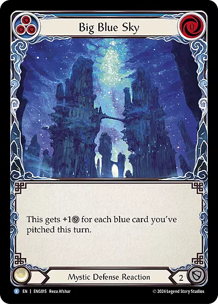 Big Blue Sky Card Front