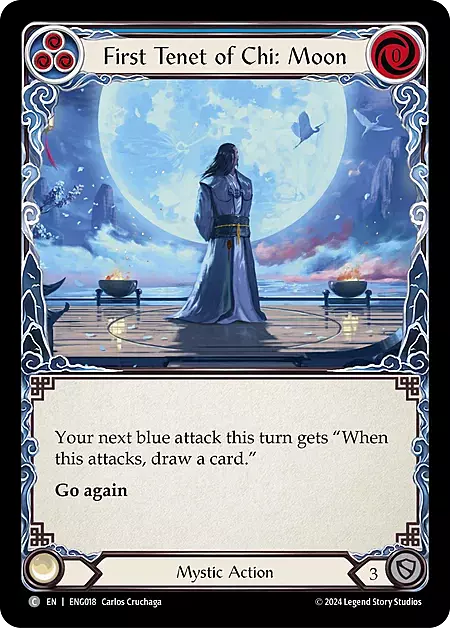 First Tenet of Chi: Moon Card Front