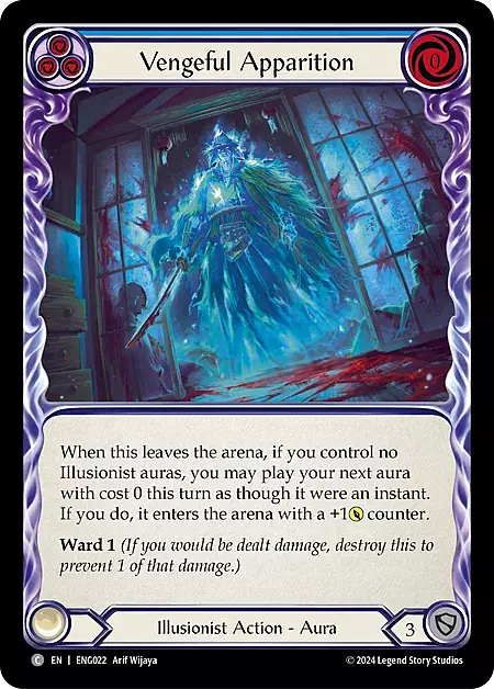 Vengeful Apparition - Blue Card Front