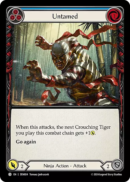 Untamed - Blue Card Front