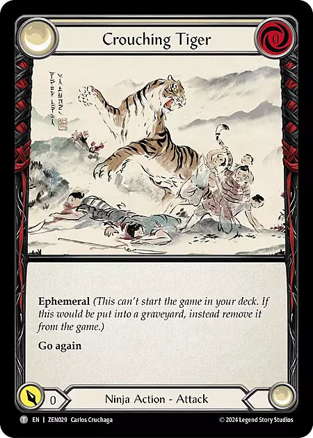 Crouching Tiger Card Front