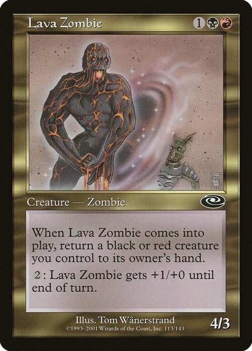 Zombie della Lava Card Front