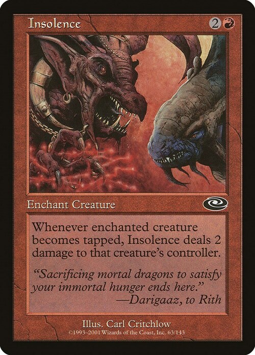 Insolence Card Front