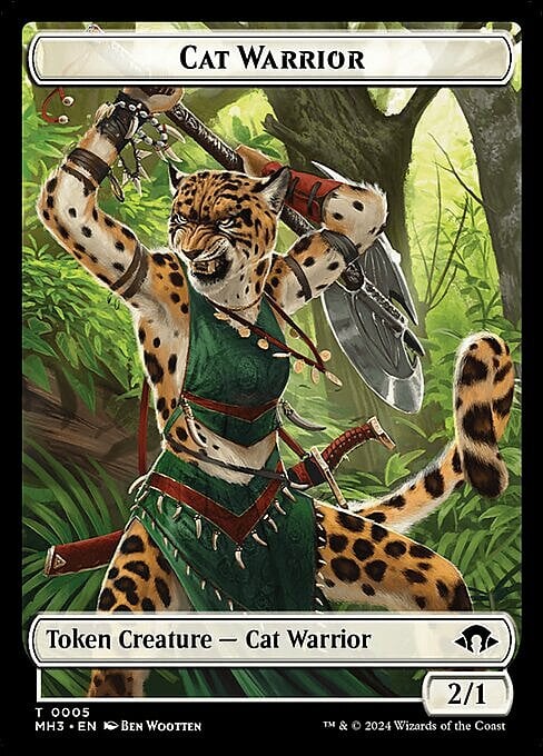 Cat Warrior Card Front