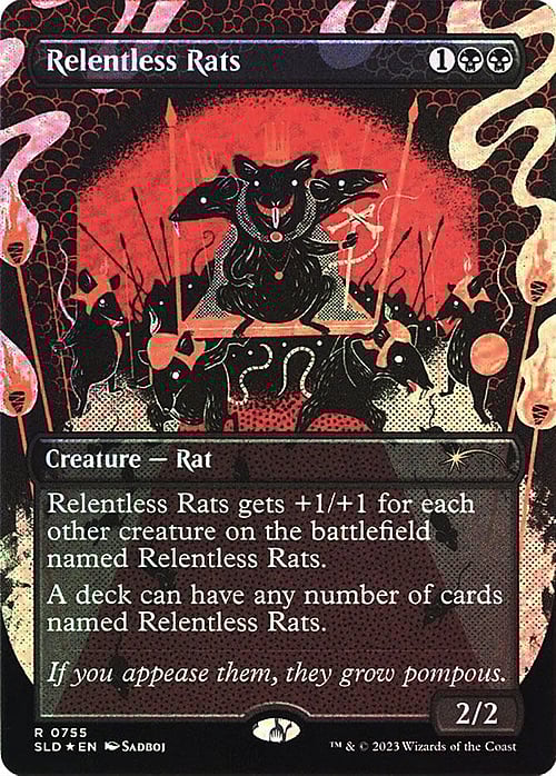 Relentless Rats Card Front