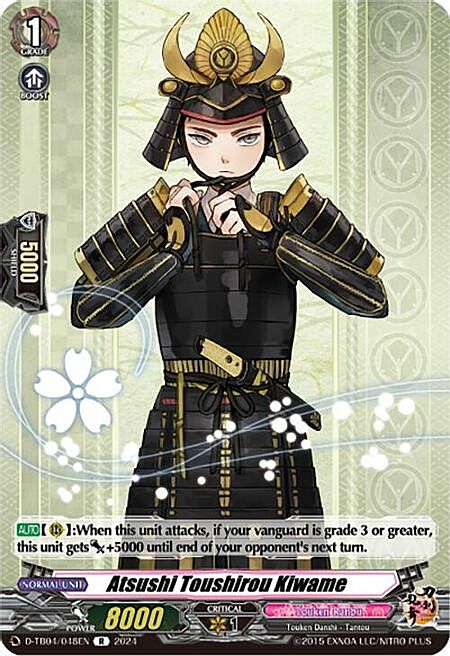 Atsushi Toushirou Kiwame Card Front