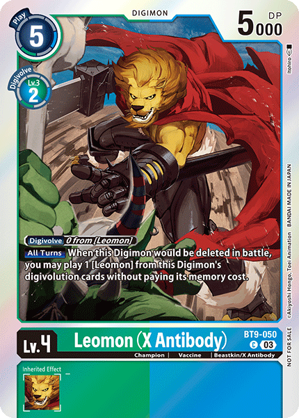 Leomon (X Antibody) Card Front