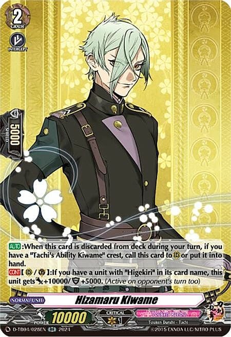 Hizamaru Kiwame Card Front