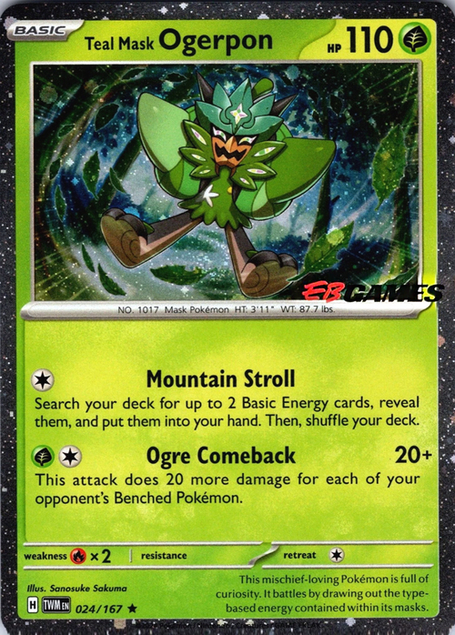 Teal Mask Ogerpon Card Front