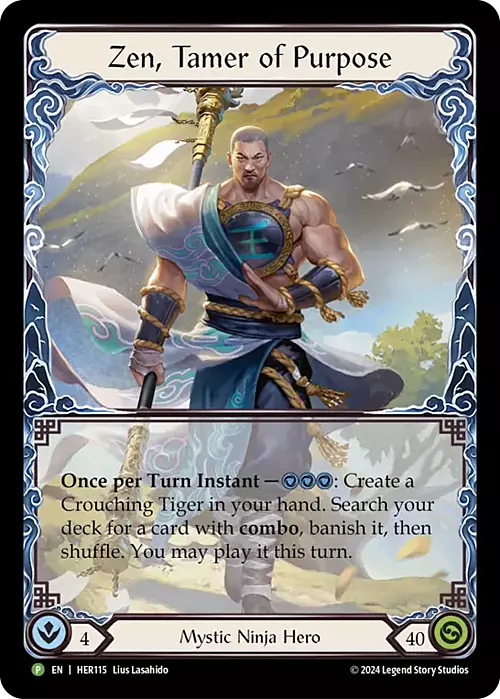 Zen, Tamer of Purpose Card Front