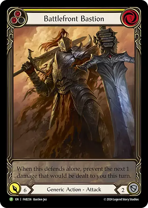 Battlefront Bastion (Yellow) Card Front