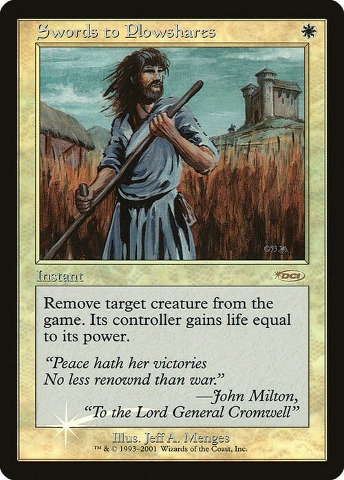 Swords to Plowshares Card Front