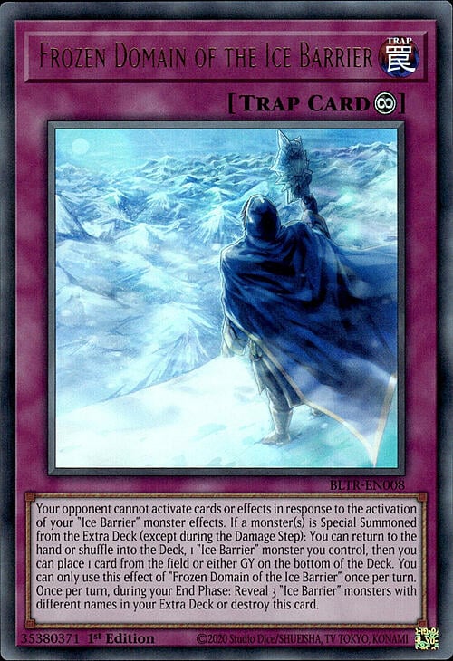 Frozen Domain of the Ice Barrier Card Front