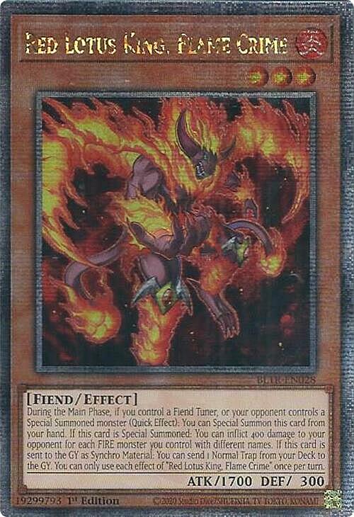 Red Lotus King, Flame Crime Card Front