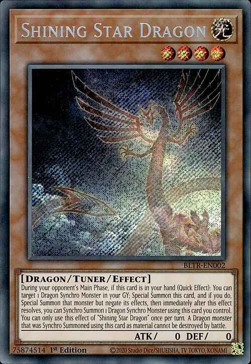Shining Star Dragon Card Front