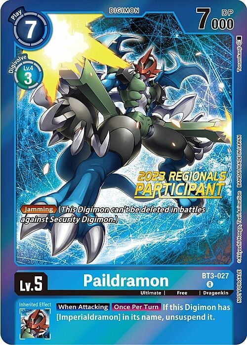 Paildramon Card Front