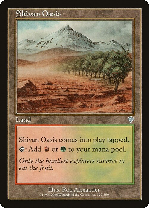 Shivan Oasis Card Front