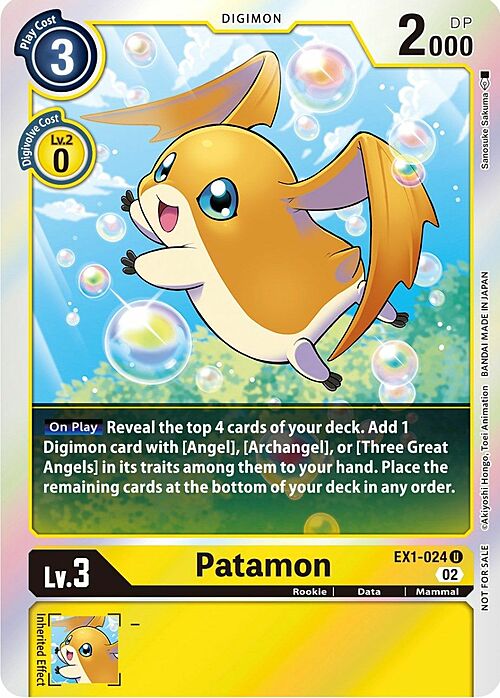Patamon Card Front