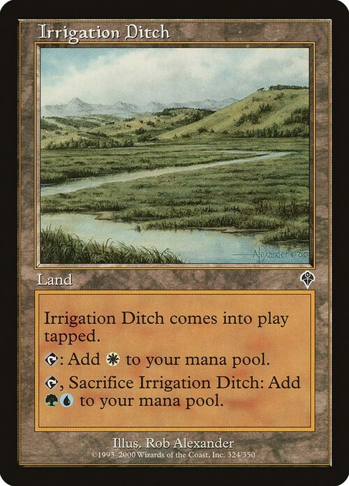 Irrigation Ditch Card Front
