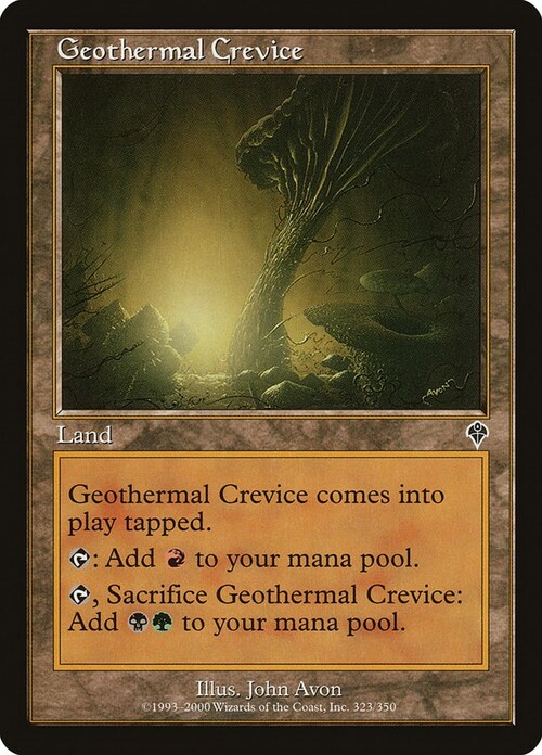 Geothermal Crevice Card Front
