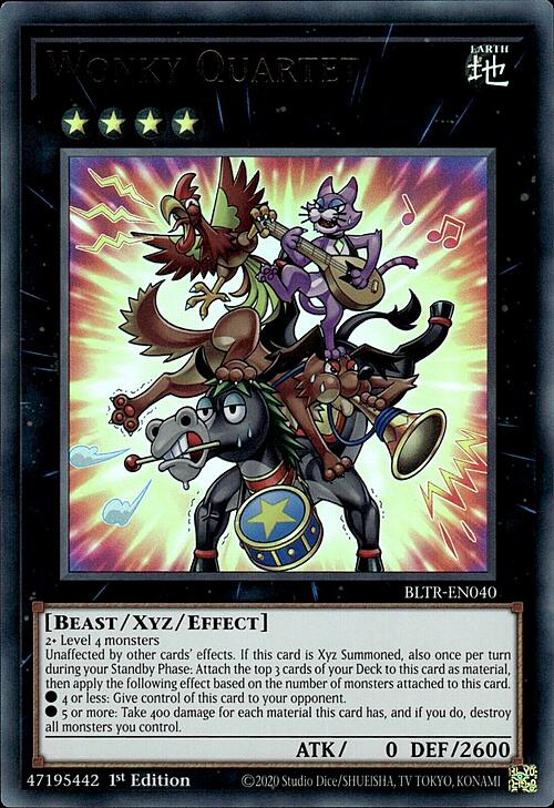 Wonky Quartet Card Front