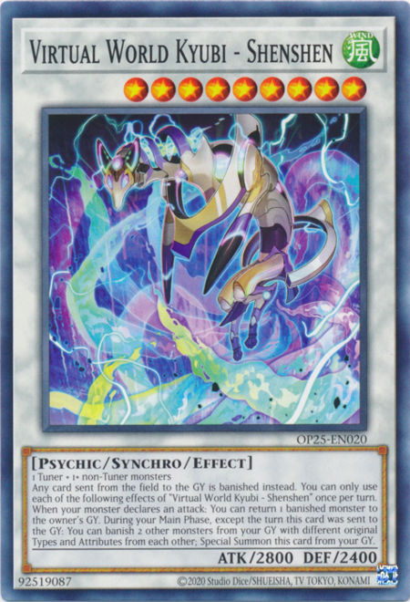 Virtual World Kyubi - Shenshen Card Front