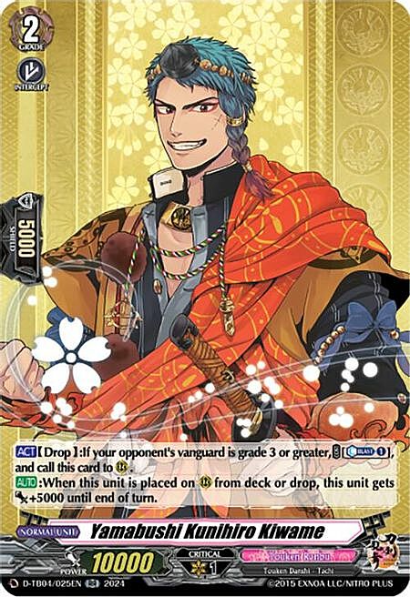 Yamabushi Kunihiro Kiwame Card Front