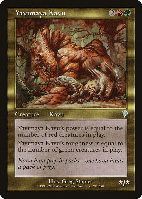 Yavimaya Kavu Card Front
