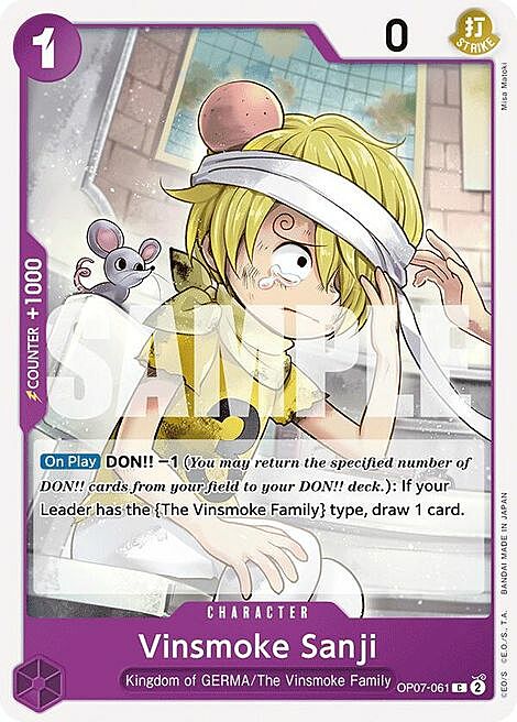 Vinsmoke Sanji Card Front