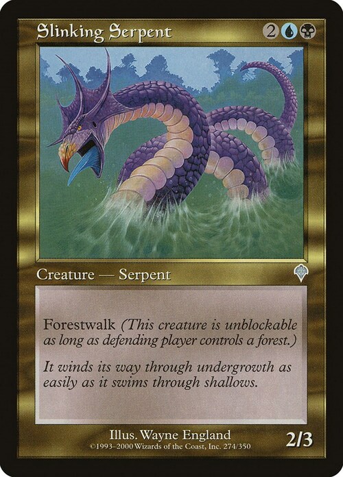 Slinking Serpent Card Front