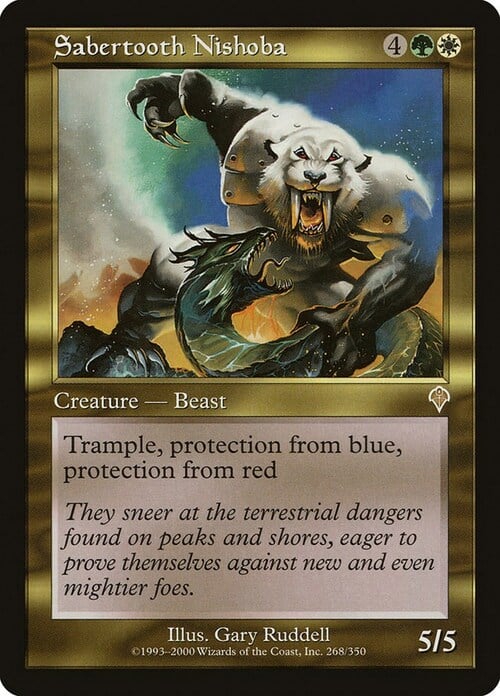 Sabertooth Nishoba Card Front