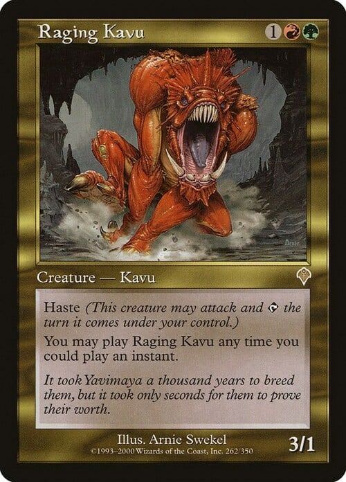 Raging Kavu Card Front