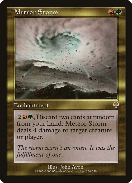 Meteor Storm Card Front