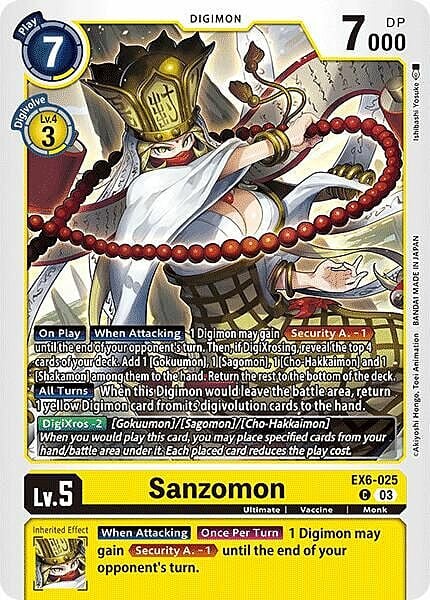 Sanzomon Card Front