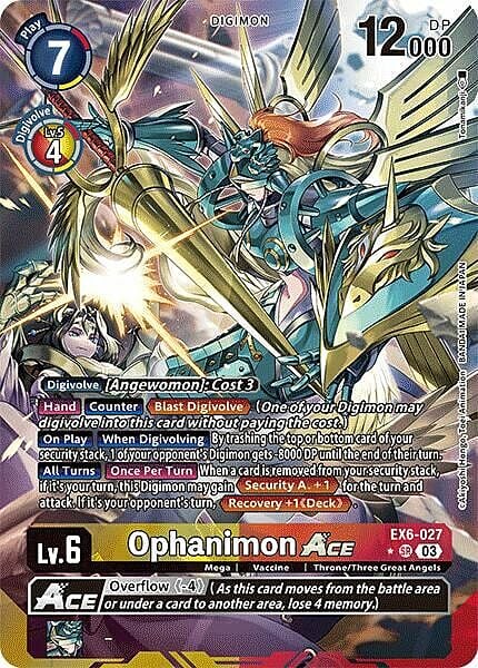 Ophanimon Ace Card Front