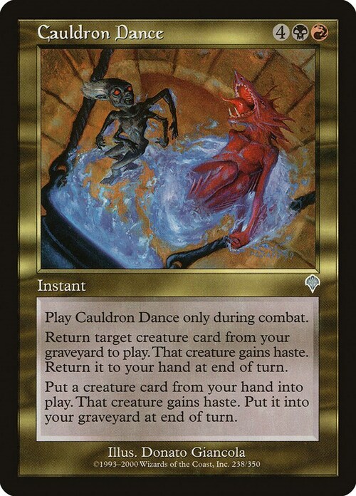 Cauldron Dance Card Front