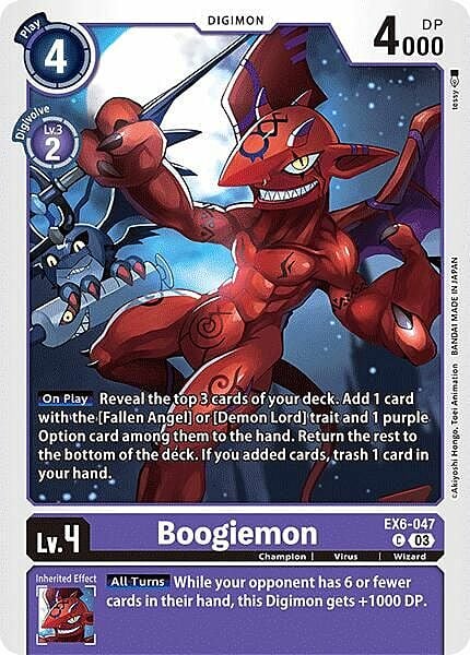 Boogiemon Card Front