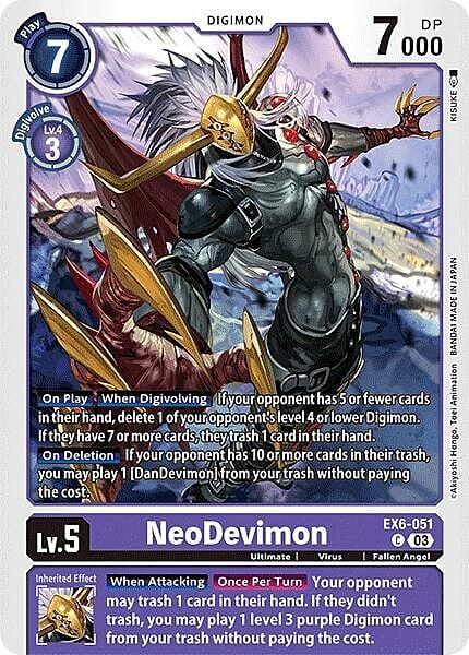 NeoDevimon Card Front