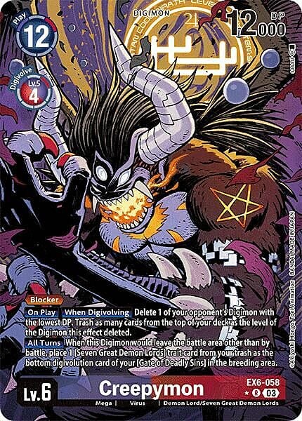 Creepymon Card Front