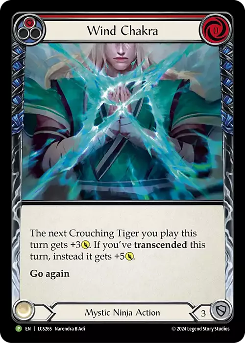 Wind Chakra (Red) Card Front