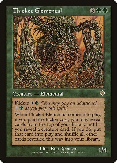 Thicket Elemental Card Front