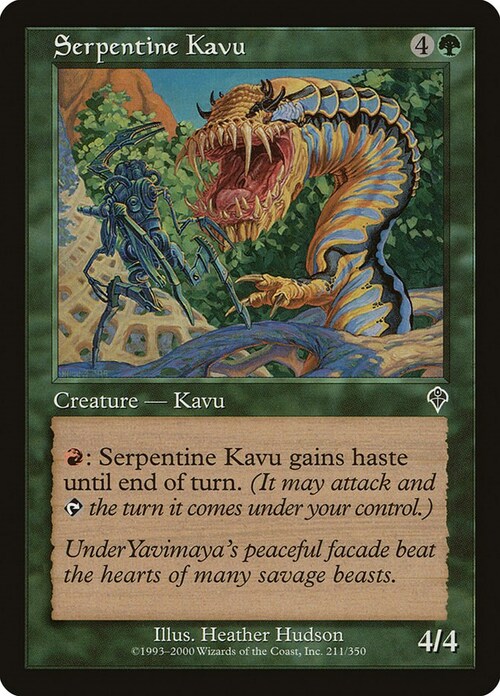 Kavu Serpentino Card Front