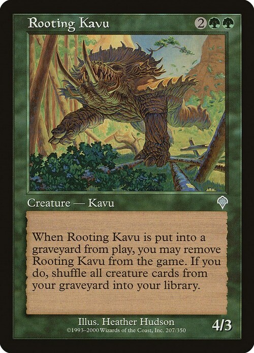 Rooting Kavu Card Front