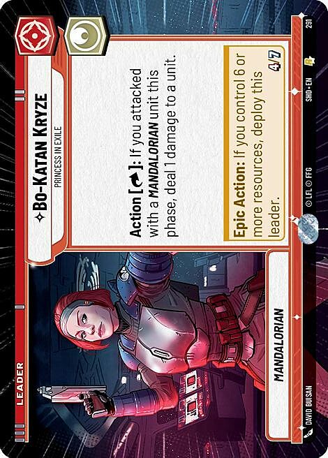 Bo-Katan Kryze - Princess in Exile Card Front