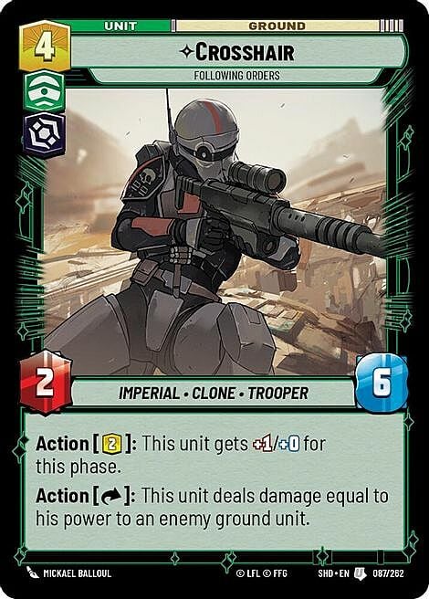 Crosshair - Following Orders Card Front