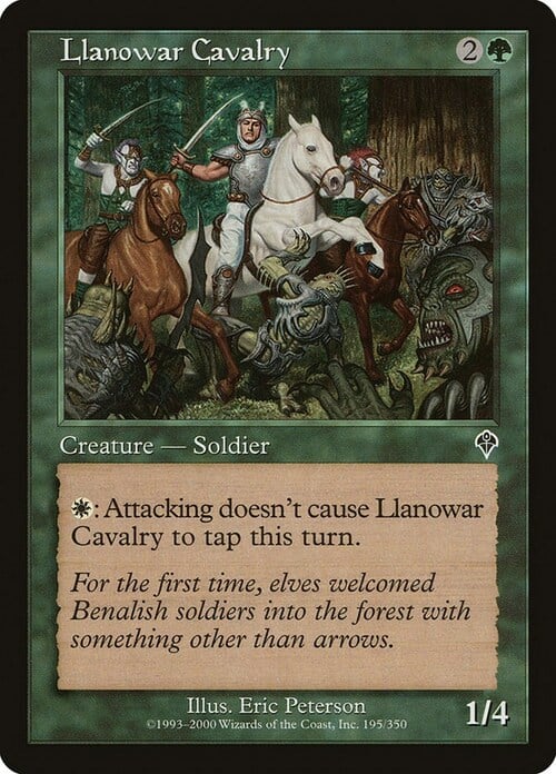 Llanowar Cavalry Card Front
